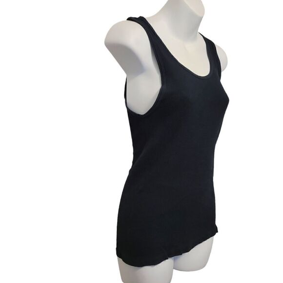 2/$20 Jockey Black 100% Cotton Tank Top Size: Small - Picture 2 of 5